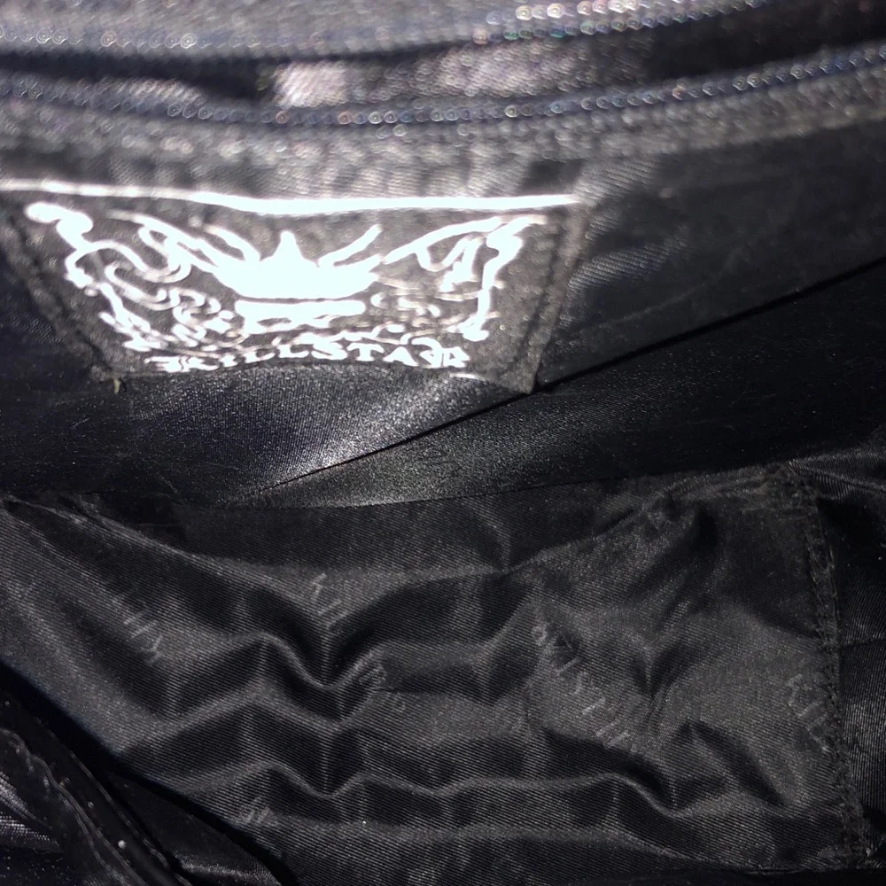 KILLSTAR Bloodshed unisex glossy patent leather backpack w/chain straps